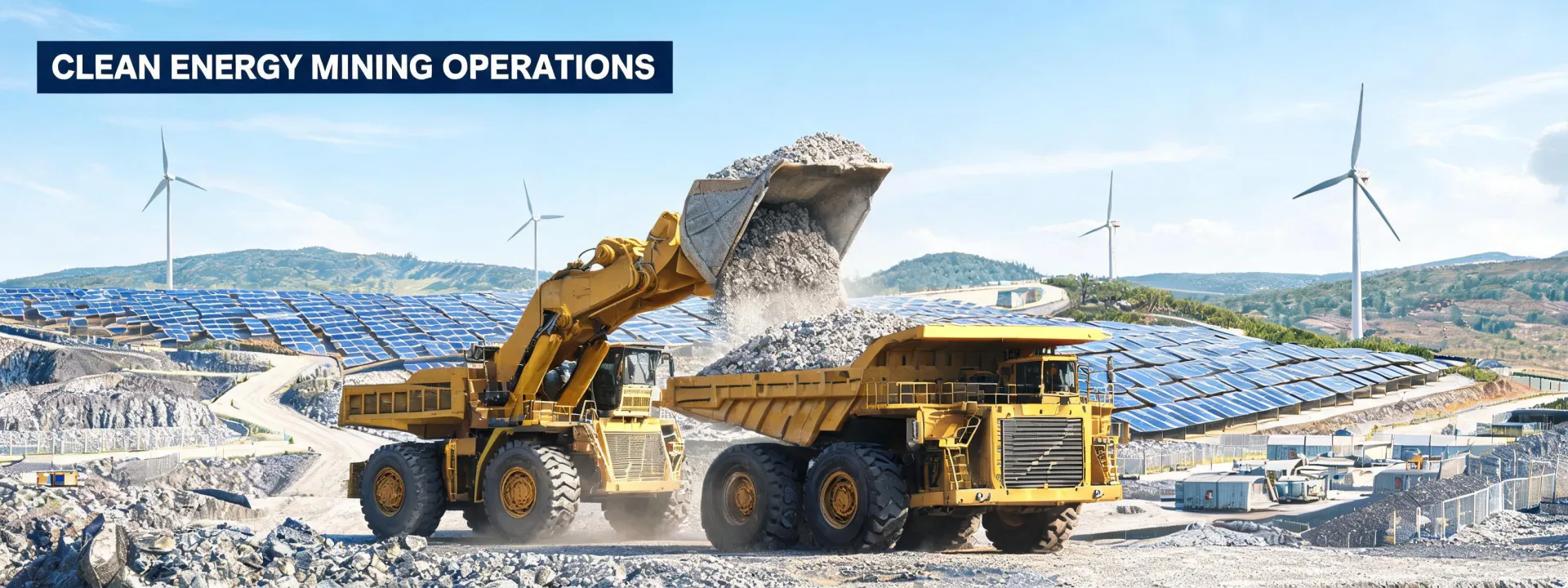 Material Handling Equipment operating at a mining site